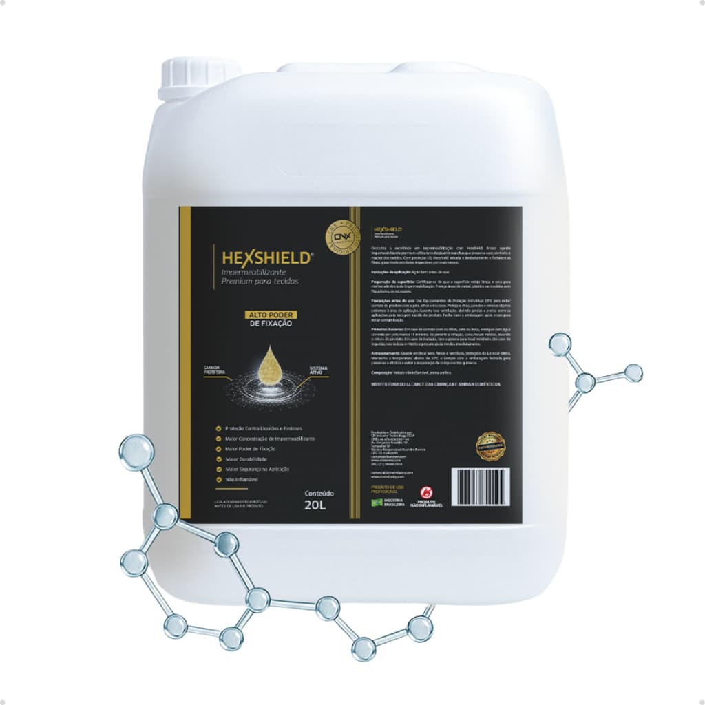 Impermeabilizante para Sofás e Estofados com Cristais de Silício e Alto Poder Fixação HexShield 20L