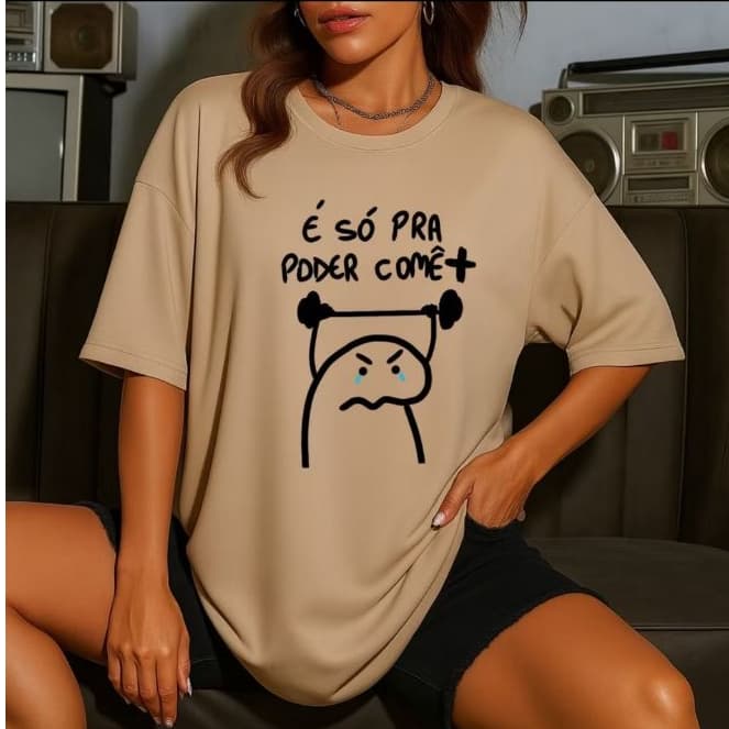 Camiseta Feminina Fitness Academia estiosa 100% Algodão Top Minimalista