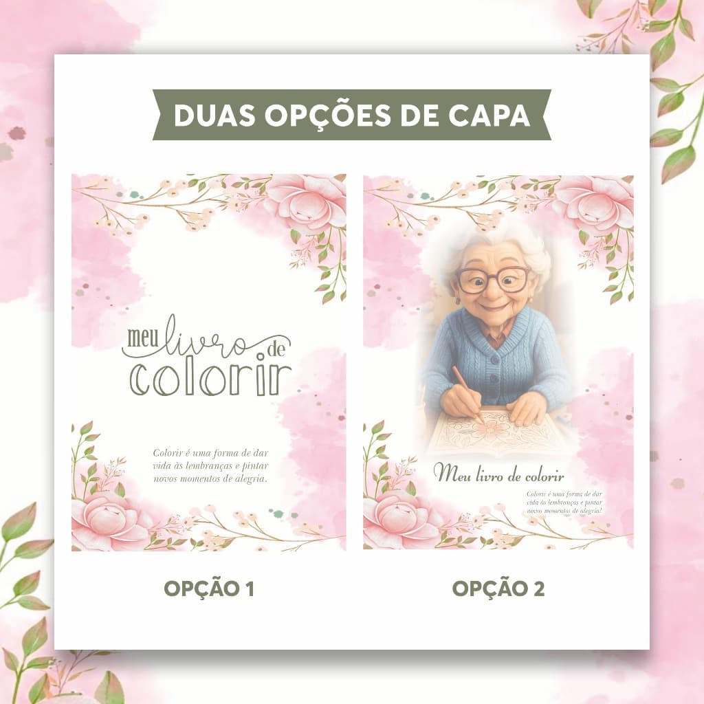 Livro de colorir para adulto Livro de colorir Livro para idoso Livro para ansiedade e concentração