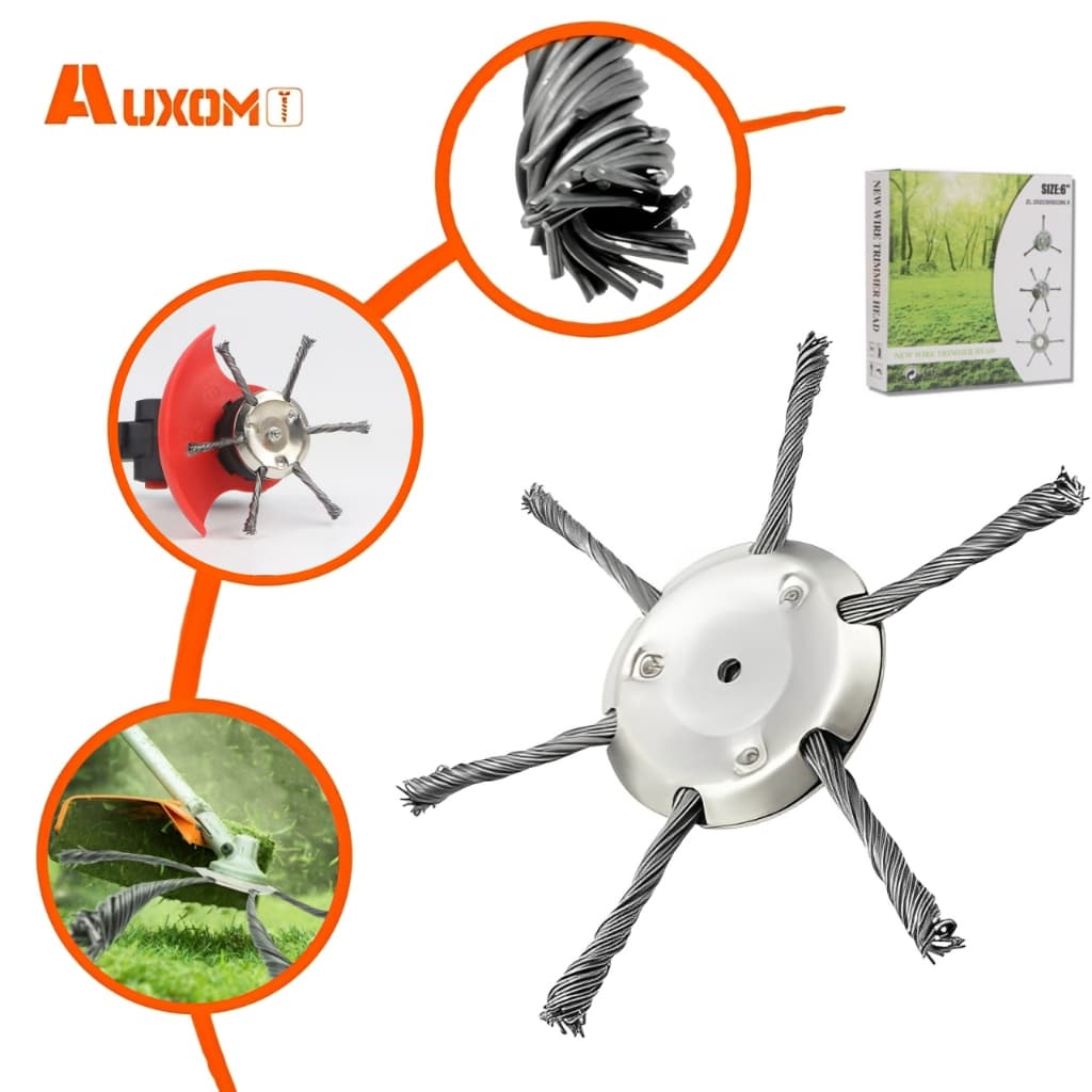 AUXOM Carretel Automático Carga Fácil Garden P/Roçadeira Toyama Kawashima Vulcan-Cortador de grama disco para roçadeira