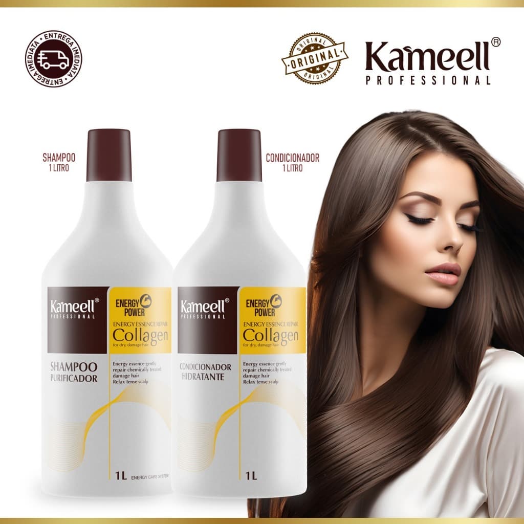 Kit  Shampoo + Condicionador 1L | Hidratação Profunda e Brilho | Uso Diário Profissional