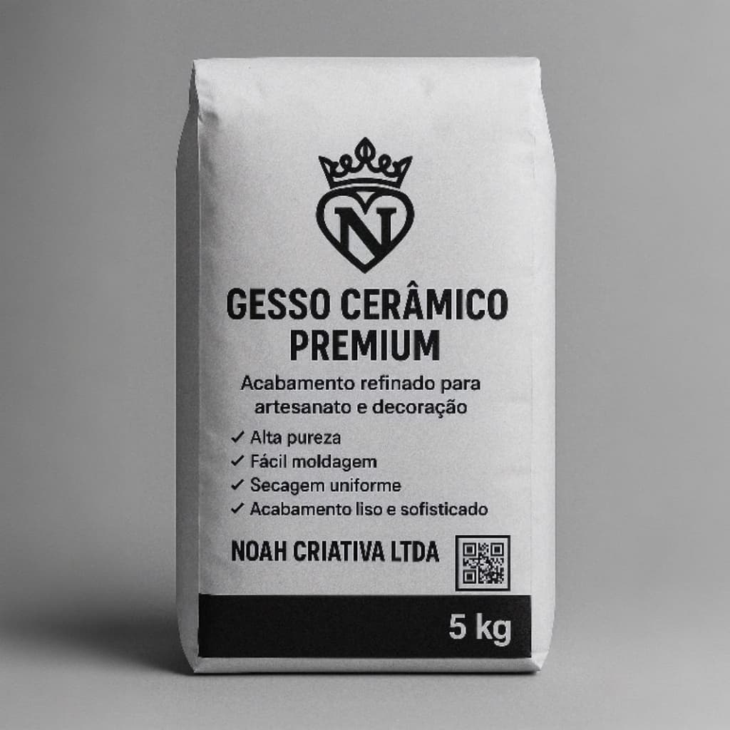 Gesso cerâmico pacote 5 kl gesso para artesanato reformas uso geral alta resistência e aderência.