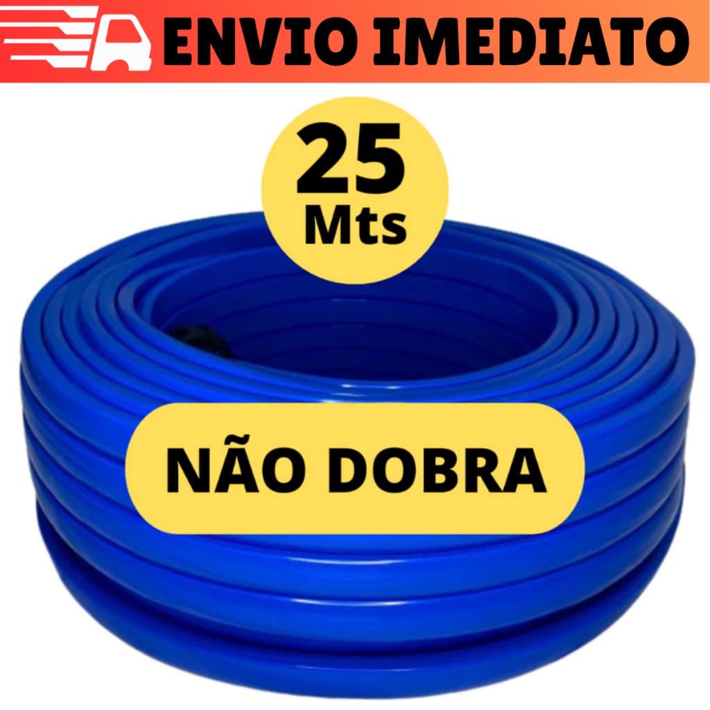 Mangueira De Jardim 25  Metros Para Casa Jardim Flexível Resistente Com Esguicho Reforçada