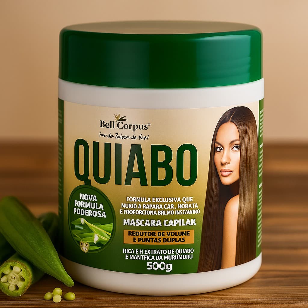 Máscara Capilar Nutritiva Redutora de Frizz e Pontas Duplas Bell Corpus 500g - Promoção !