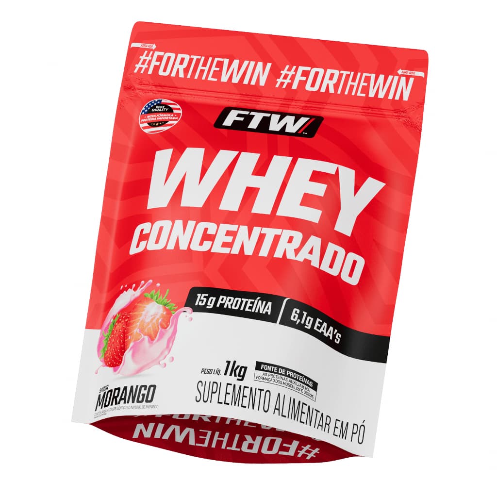 Whey Protein Concentrado 1kg Refil - FTW