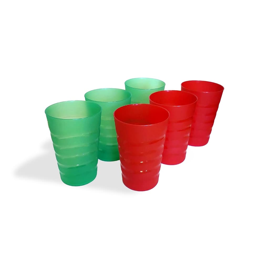 Kit Conjunto Copo Summer NATAL, COPA e cores com 6 unidades 400ml BPA Free Do Freezer ao Microondas