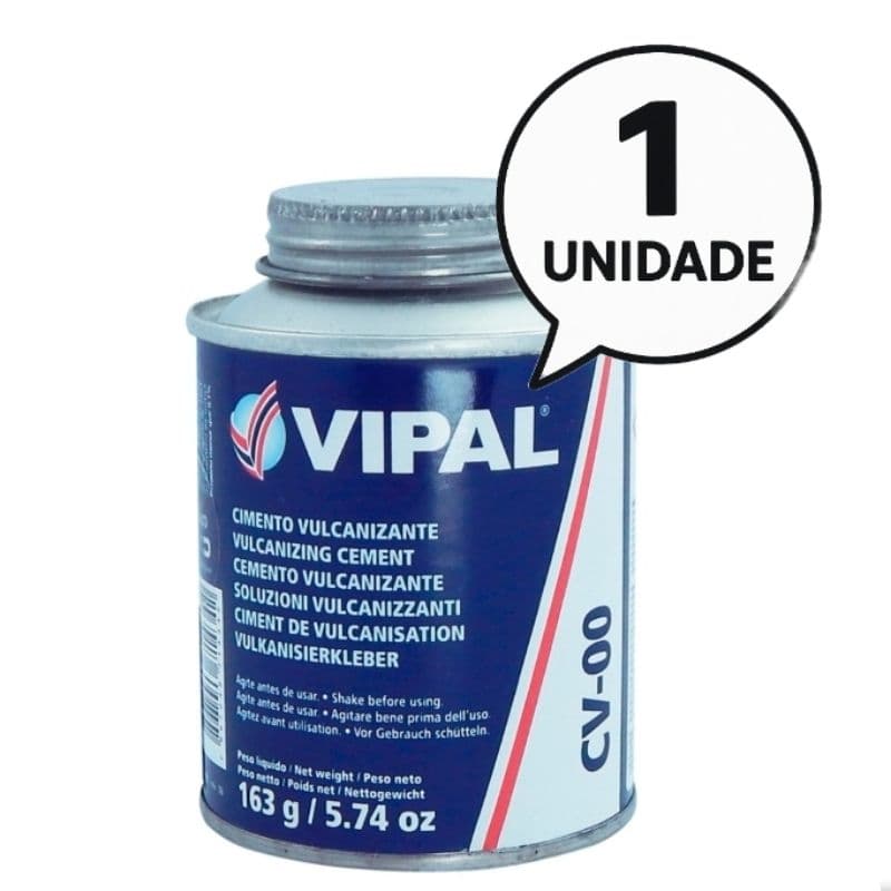 Cola Cimento A Frio Vulcanizante Reparo Pneus e Camaras de Ar Cv-00 Lata 225 Ml - Vipal