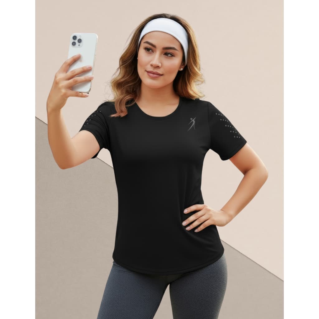 Camiseta Dry Fit Feminina BabyLook Academia Fitness Treino Corrida Caminhada Esportivas Envio Rápido