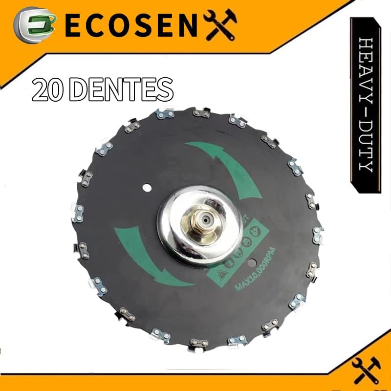 20 dentes Discos de corrente para roçadeiras Motosserras a gasolina Cortadores de grama ECOSEN