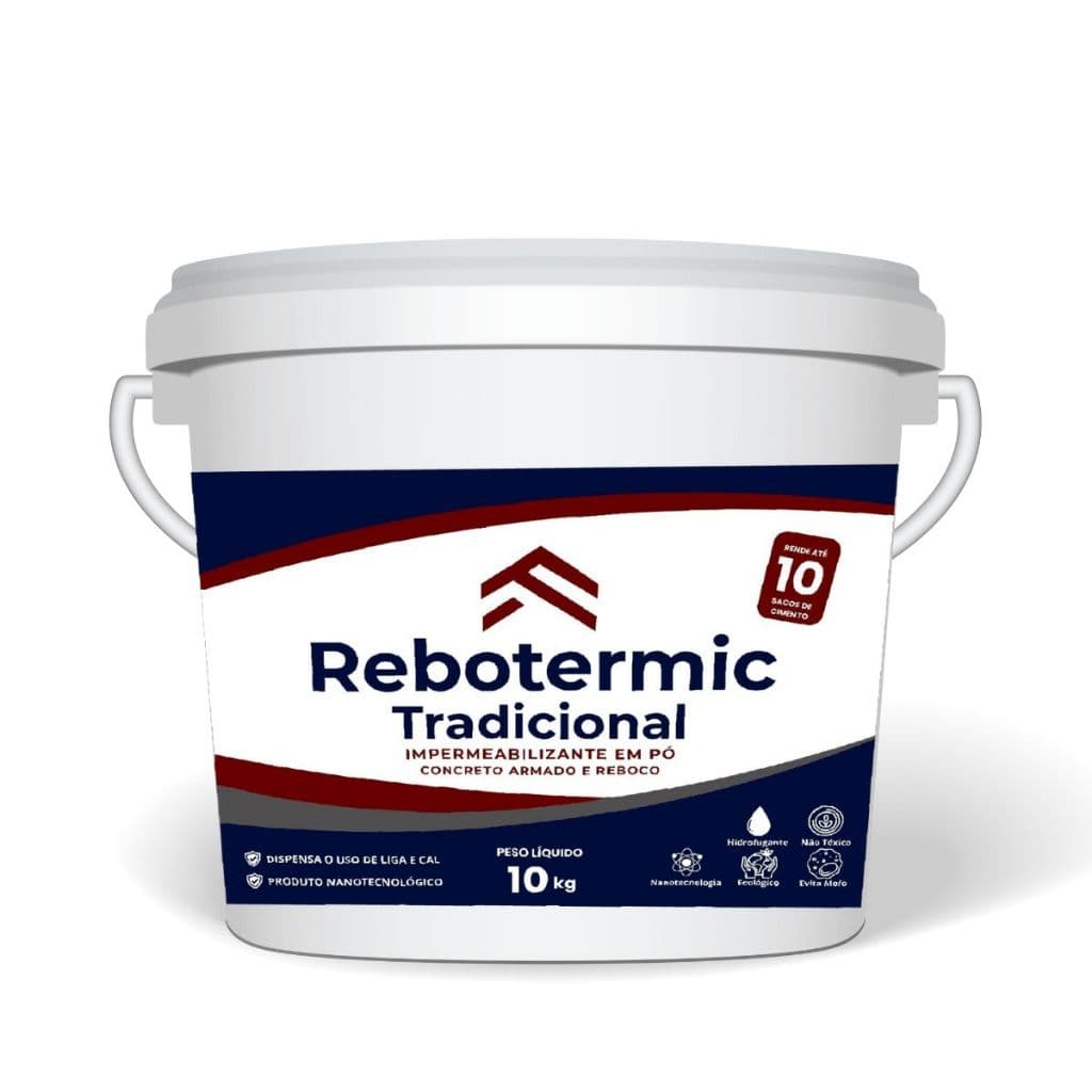 REBOTERMIC TRADICIONAL 10KG - IMPERMEABILIZANTE EM PÓ ULTRA CONCENTRADO