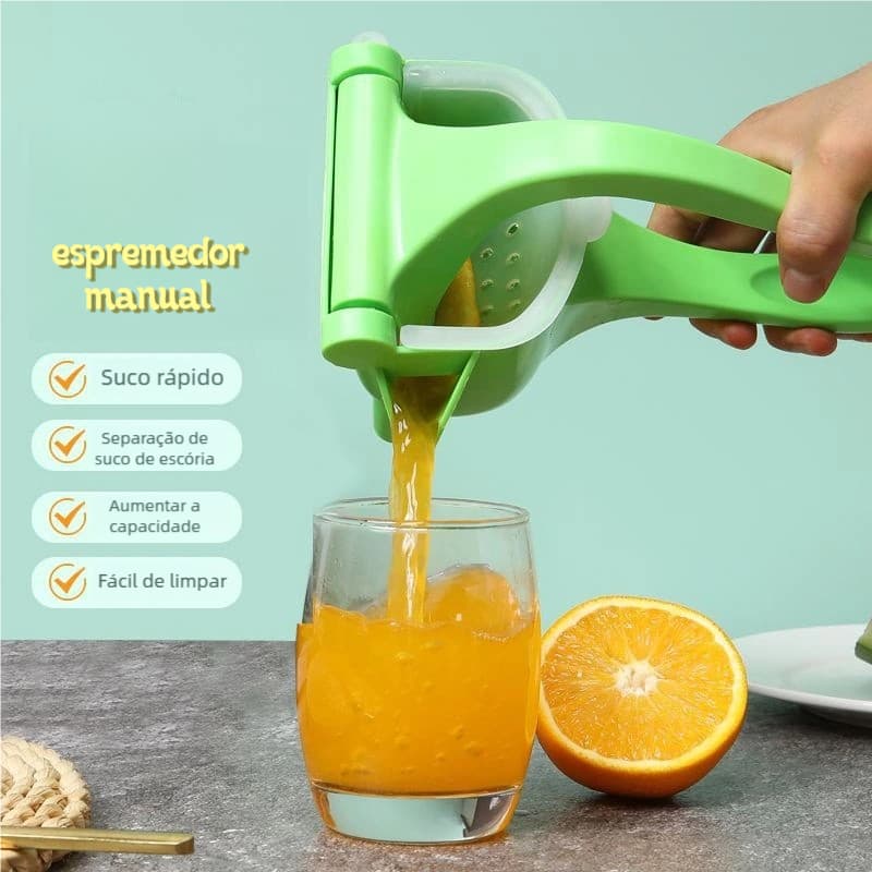 Espremedor Manual Fácil - Para Frutas e Preparo de Sucos Frescos em Casa