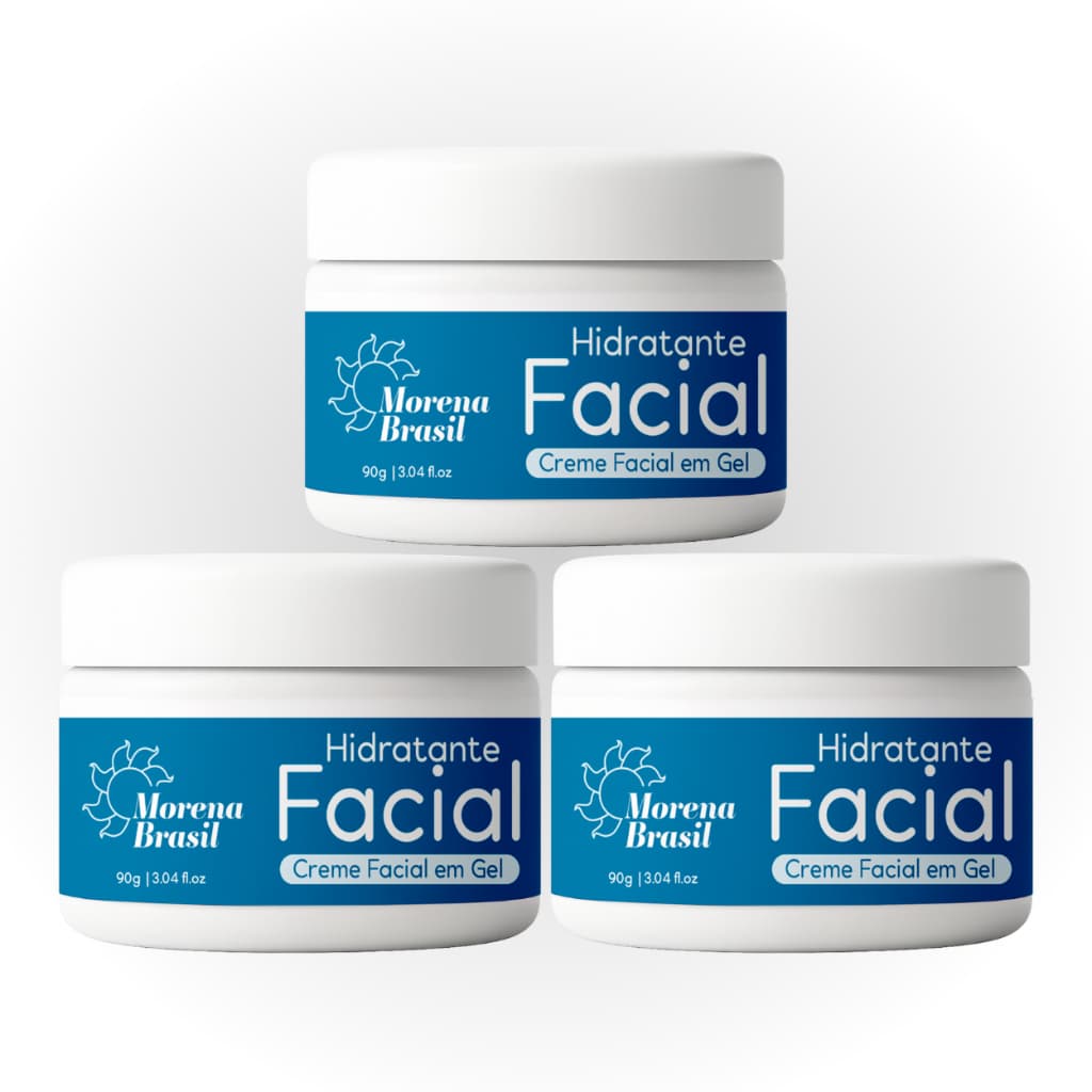 Creme Facial em Gel Morena Brasil - Controle a Oleosidade e Mantenha a Pele Hidratada