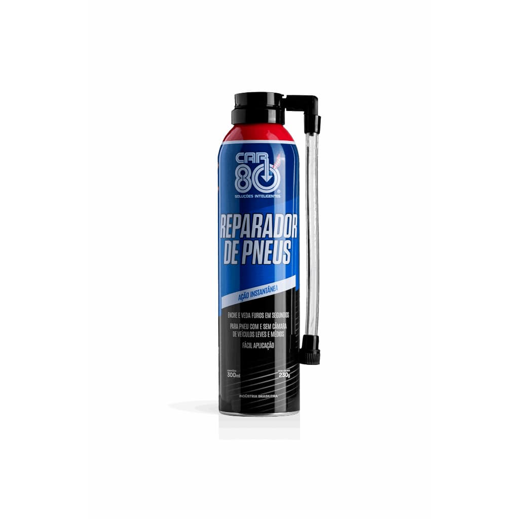 Reparador De Pneus Profissional Enche e Tapa Furos Car80 400ml
