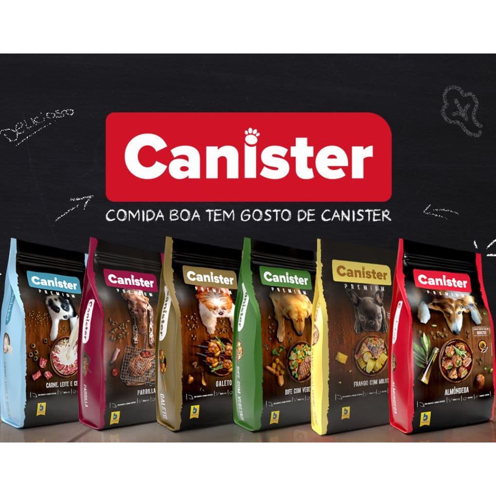 Ração Canister Premium para Cães Raças Pequenas e Médias 7kg Carne Original | Alta Proteína + Ômega 3 e 6