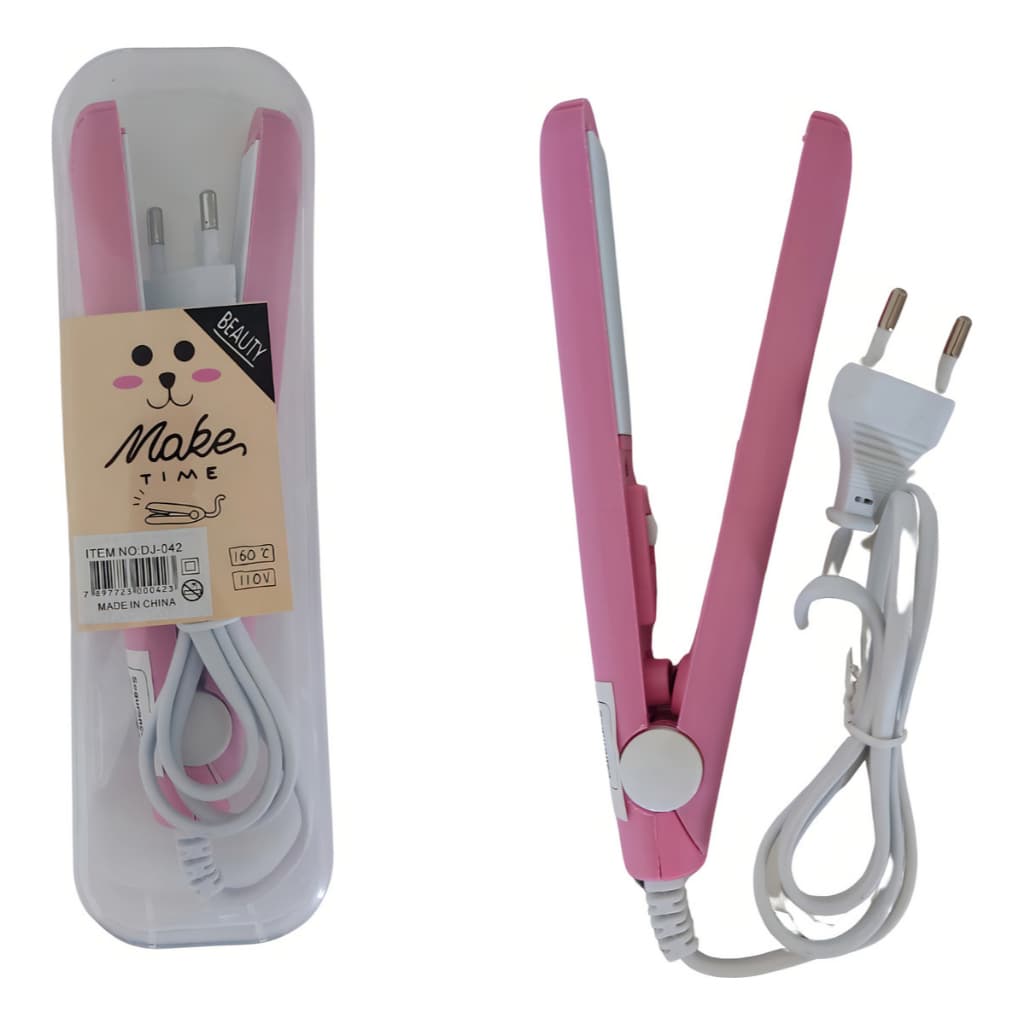 Mini Chapinha Prancha De Cabelo Portátil Chapinha Profissional Com Case Transporte