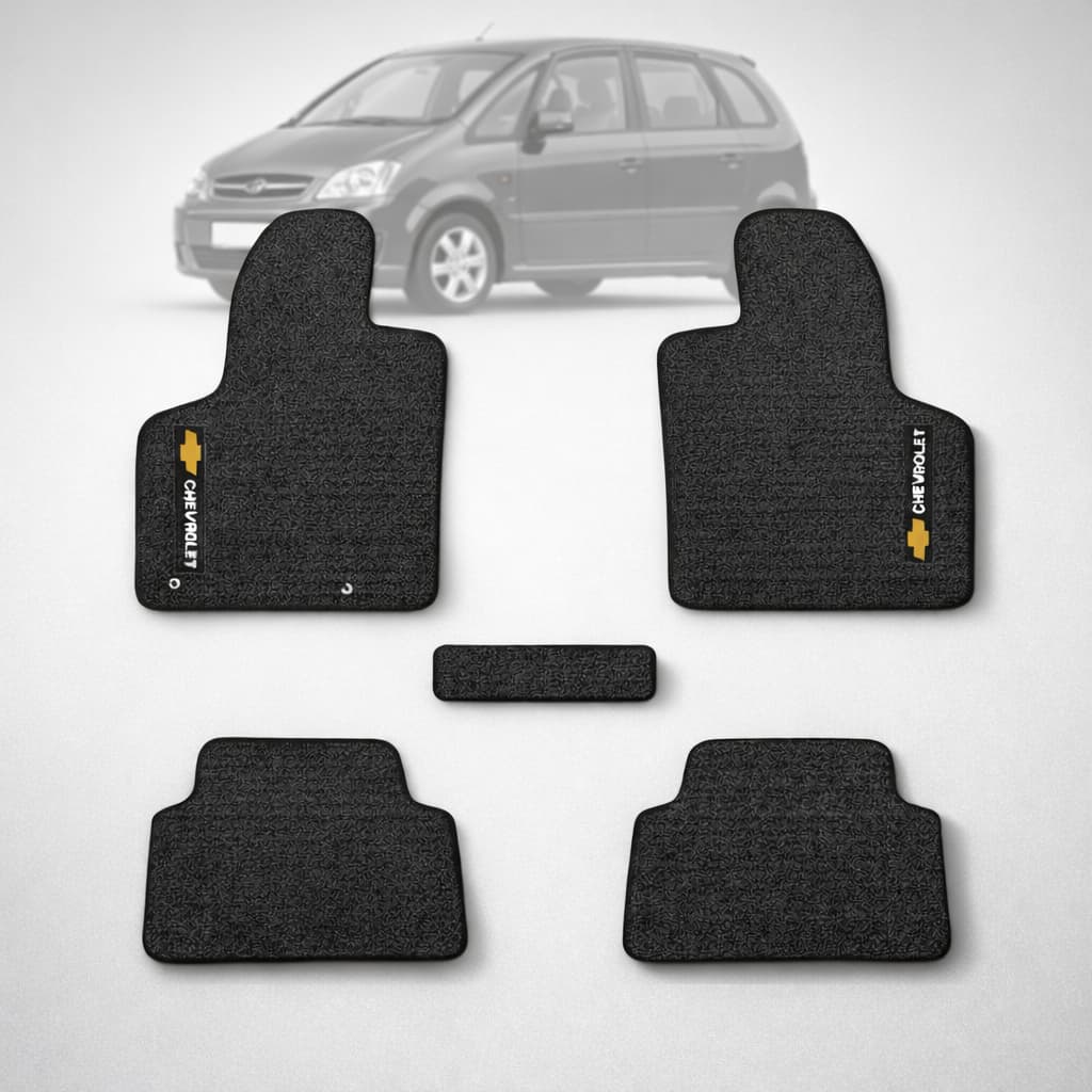 Tapete Automotivo Meriva 2002 a 2012 5 Peças Carpete Preto Res