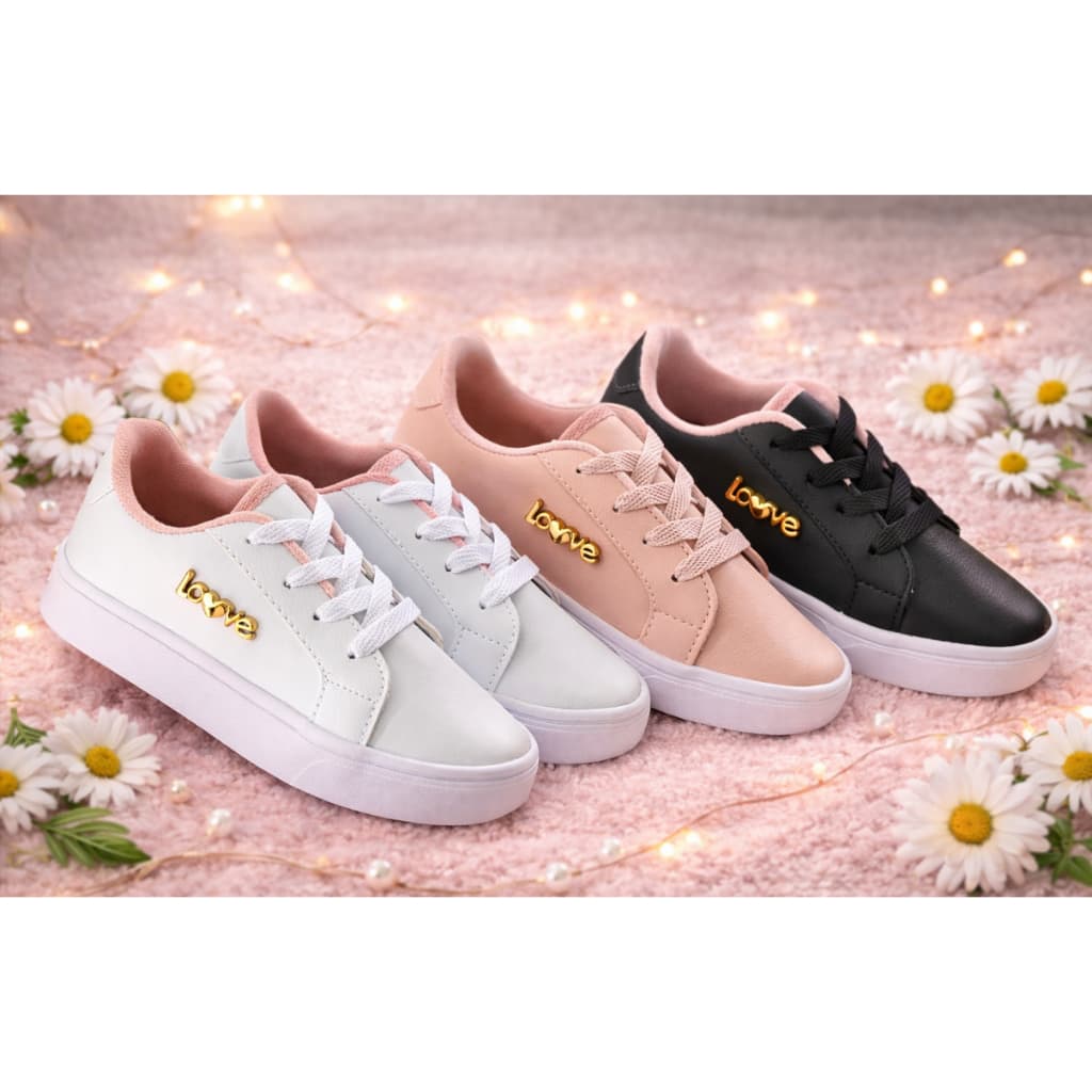 TENIS INFANTIL LOVE MENINA DIA DIA VOLTA AS AULAS