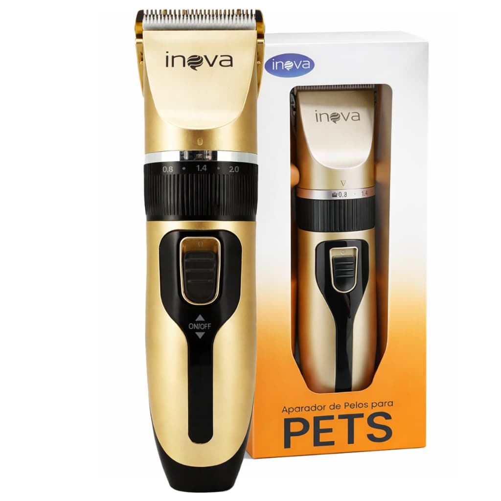 Máquina De Tosa Pet Cães Gatos Profissional Silenciosa Inova Recarregável