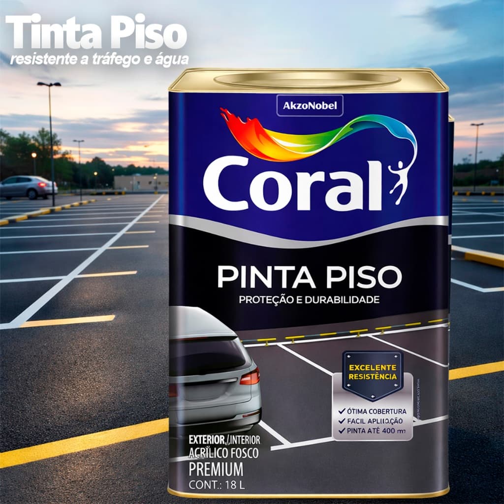 Tinta Pinta Piso Tinta Resistente ao Trafégo 18L Tinta Premium Coral De Pisos Tinta Para Garagem