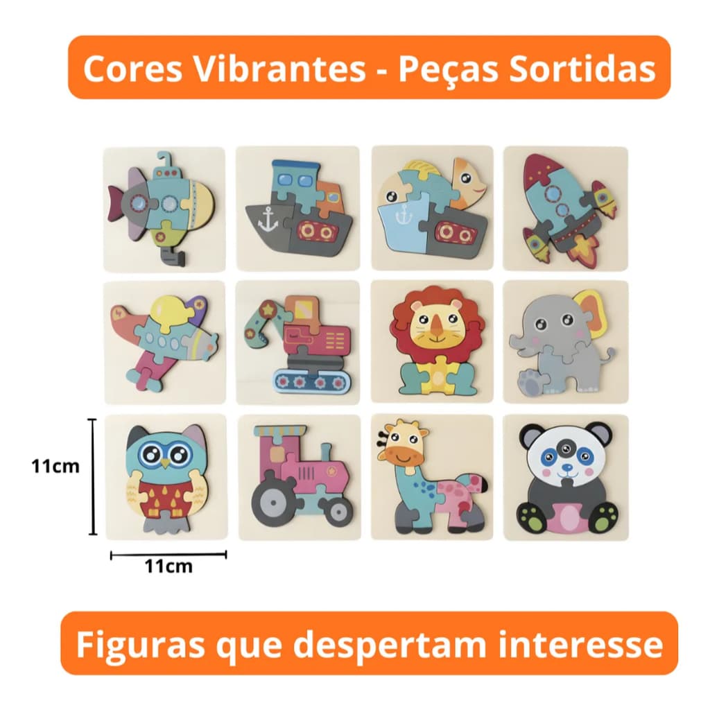 Kit Brinquedo Montessoriano Madeira Sensorial Encaixe Empilhar Educativo 2+ Anos
