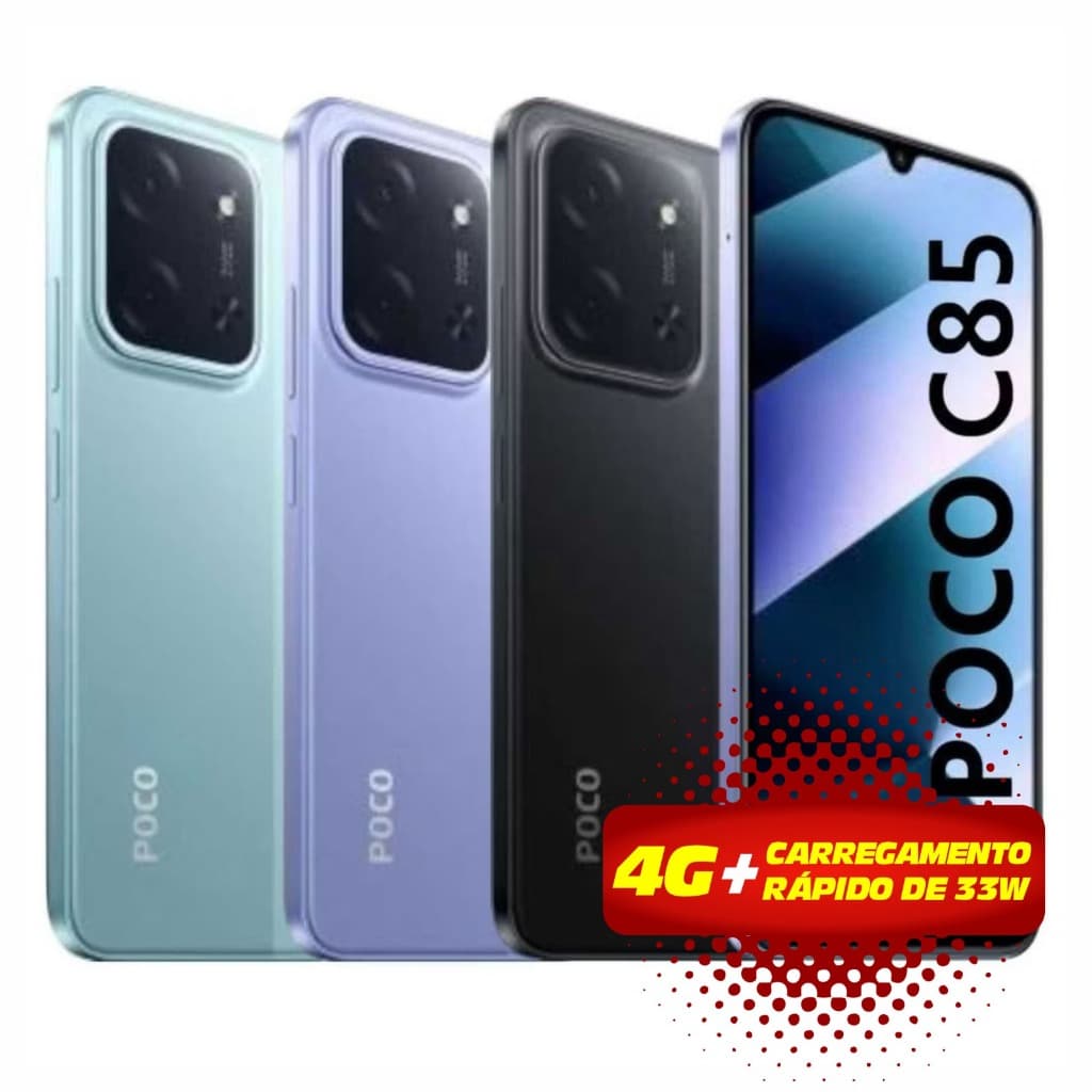 CELULAR Xiaomi POCO C85 4G COM NFC, VERSÃO GLOBAL, XIAOMI ORIGINAL, PRONTA ENTREGA, PROMOÇÃO