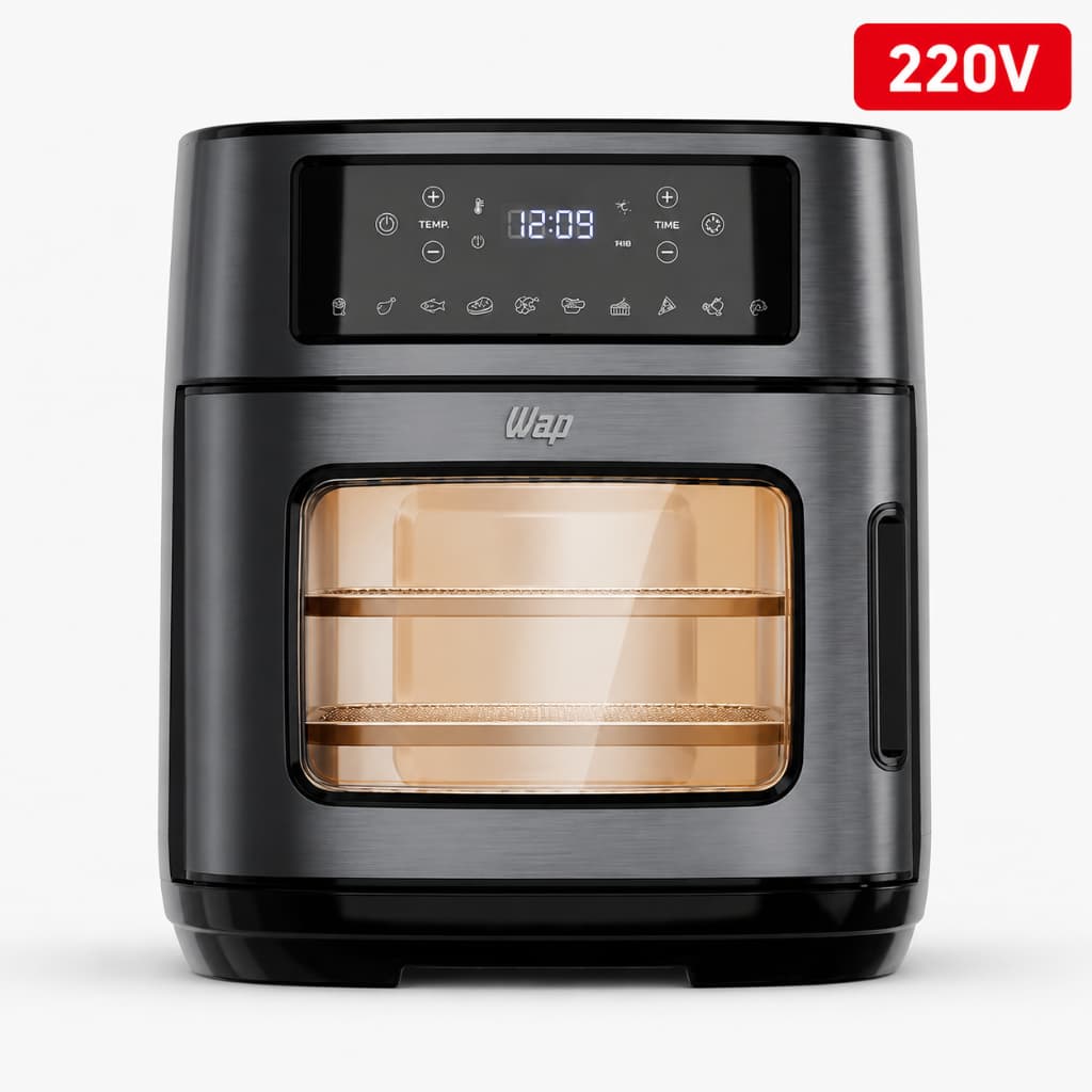 Fritadeira Elétrica Wap Airfry Oven Black Inox WAOD2 12L 220V