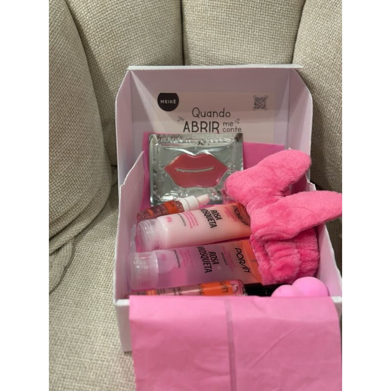 Kit Limpeza de Pele Skincare com 7 ou 4 Itens no Box Skin Care Facial - Porán Completo