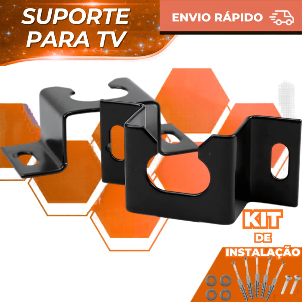 Suporte Fixo Universal para TV e Monitor - De 10" a 100" Polegadas LED LCD 4K