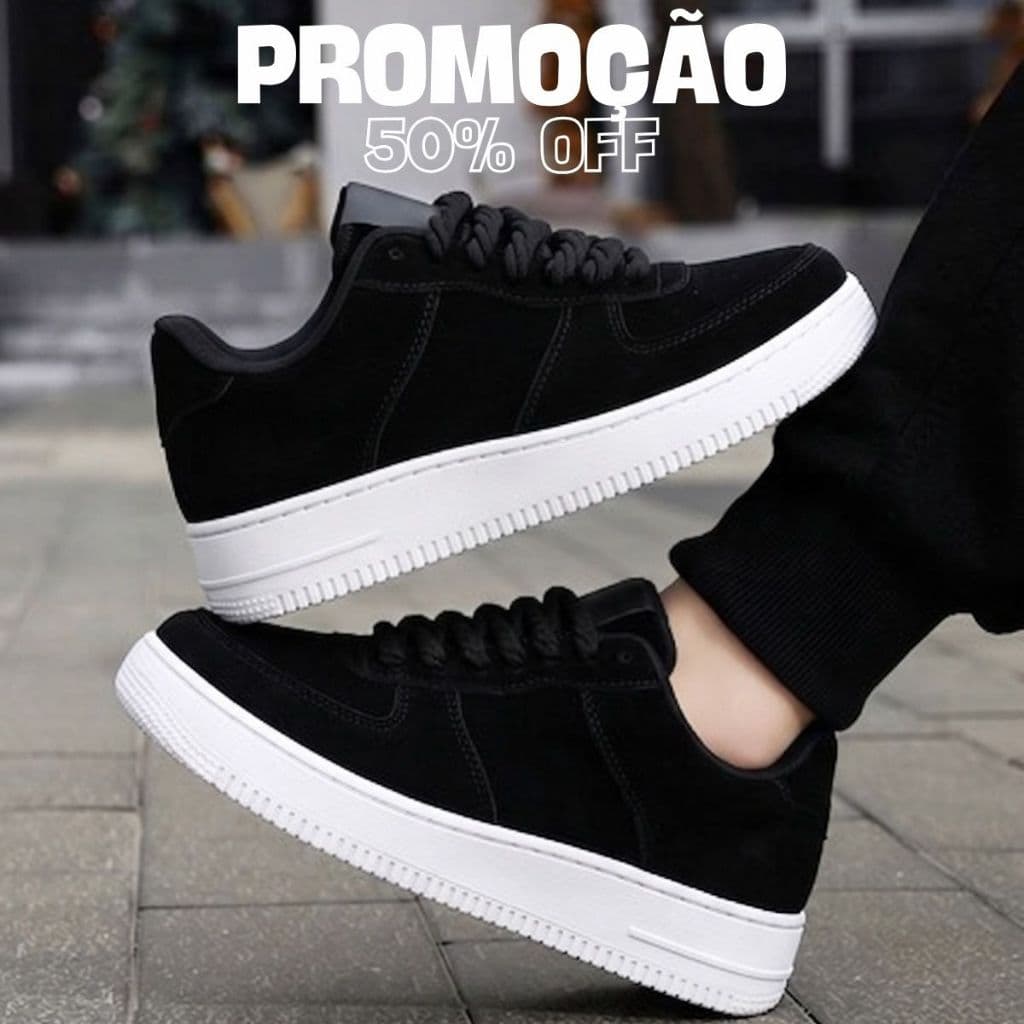 Tênis Streetwear Masculino e Feminino Camurça – Confortável para Academia e Corrida Envio Imediato