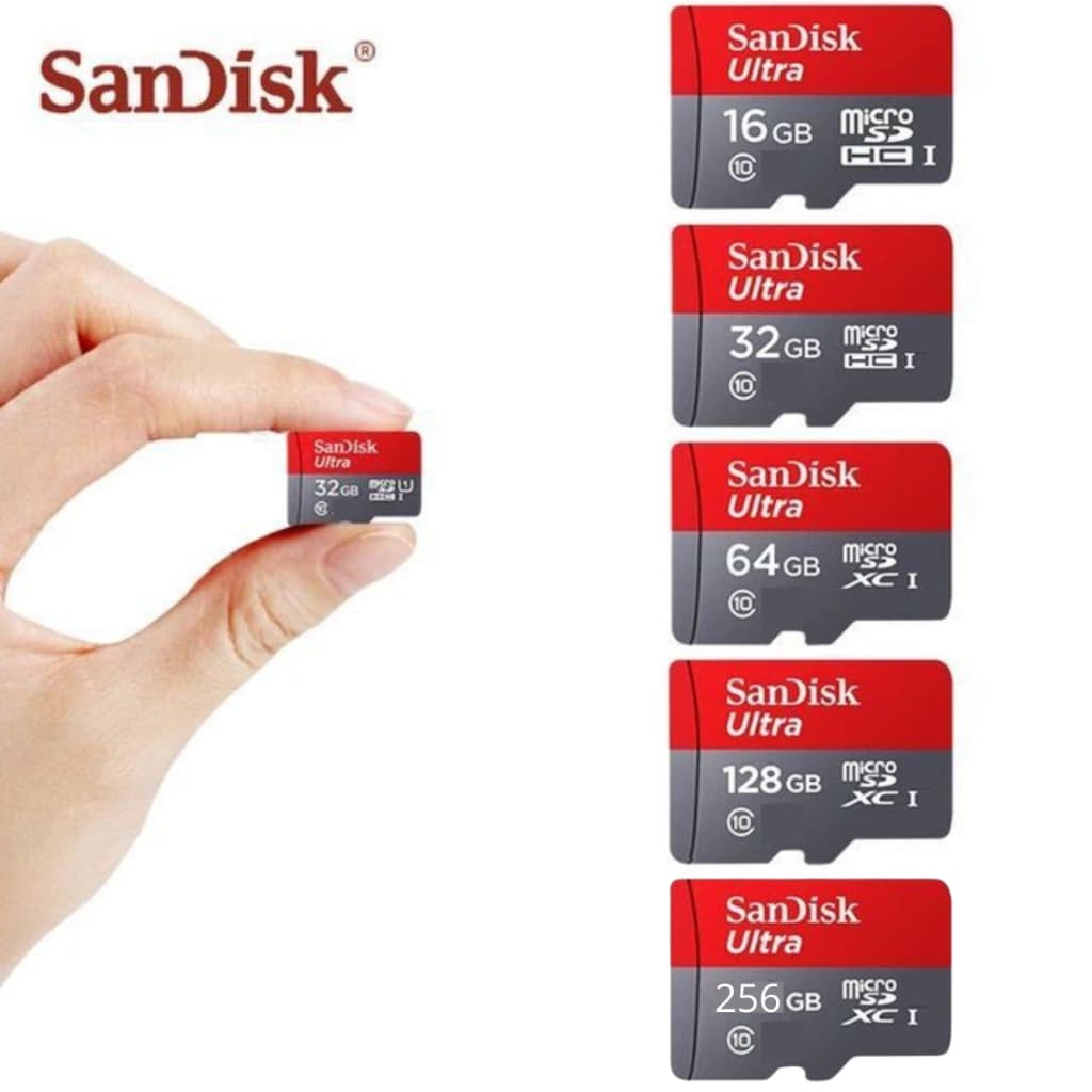 Cartão De Memória Sd Ultra Similar Sandisk Classe 10 16gb 32gb 64gb 128gb 256gb E Adaptador HC XC I