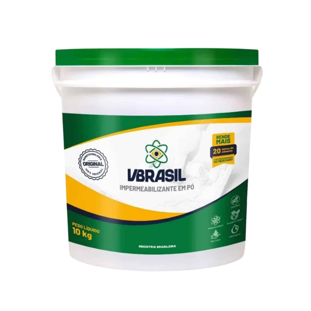 Impermeabilizante Em Pó Vbrasil 10kg | Proteção Máxima
