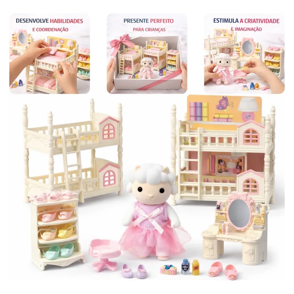 Casinha De Boneca Casinha Feliz Zoop Toys Cenário Infantil