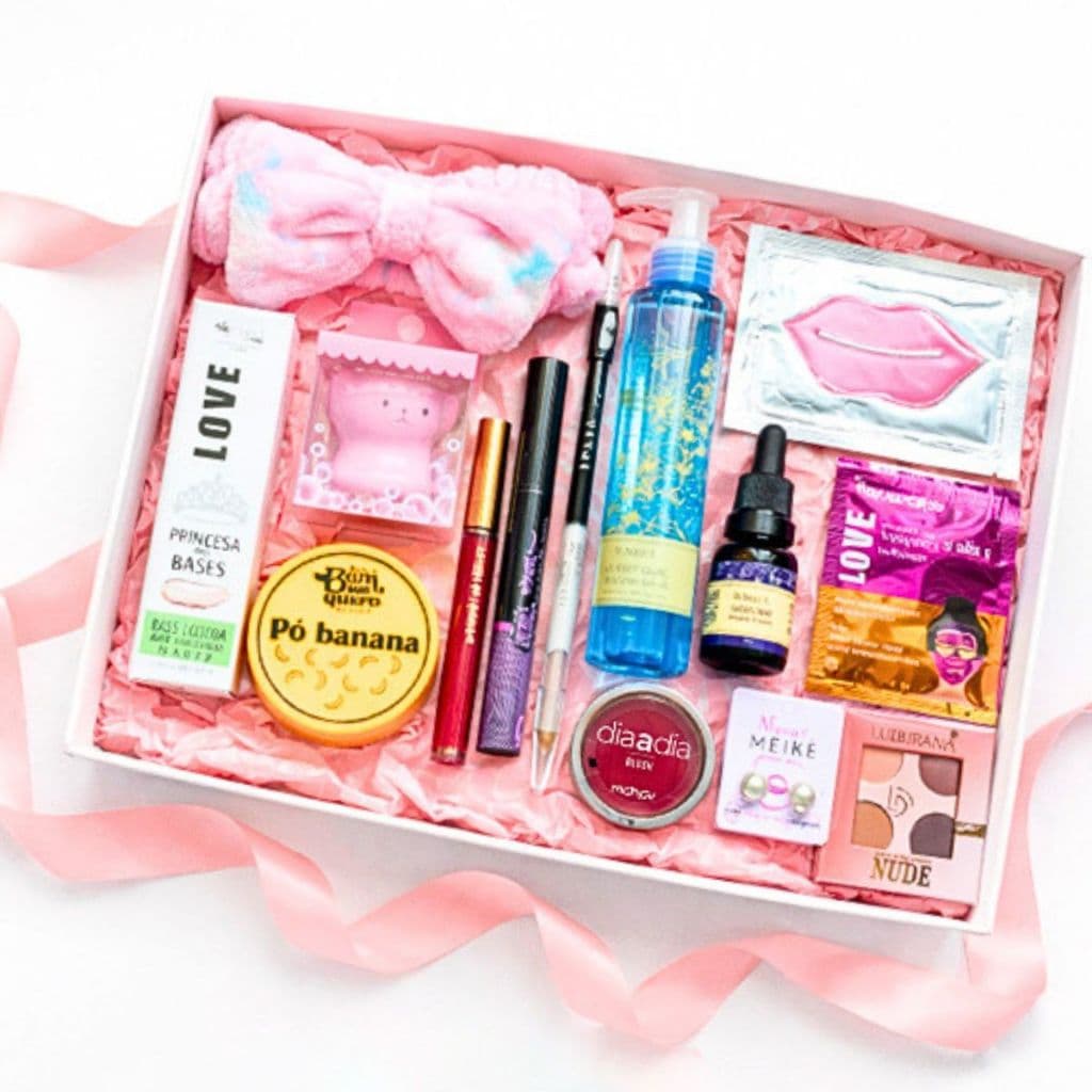 Kit Presente Maquiagem para Mulher Mãe Namorada Caixa Kit Maquiagem Beleza Feminina 20 Itens Meikê