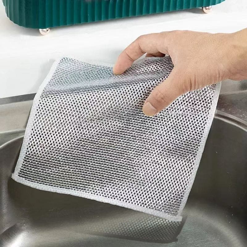 Kit 20/10/5/2 Pano De Limpeza De Arame Metálico Malha Não Oleosa Fogão De Cozinha Prato & Panelas