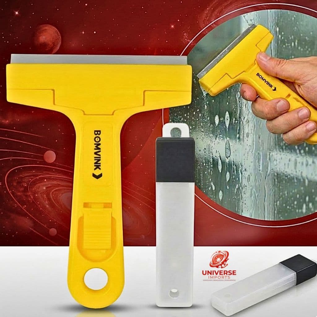 Raspador Multiuso Com 4 Lâminas Plano Tinta Piso Vidro Cerâmica Rejunte Adesivo Fácil Utilização