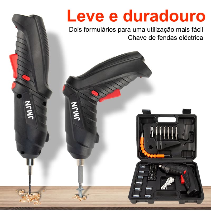 Furadeira Elétrica Doméstica Recarregável Ferramenta Parafusadeira Sem Fio Portátil  GABISHOP