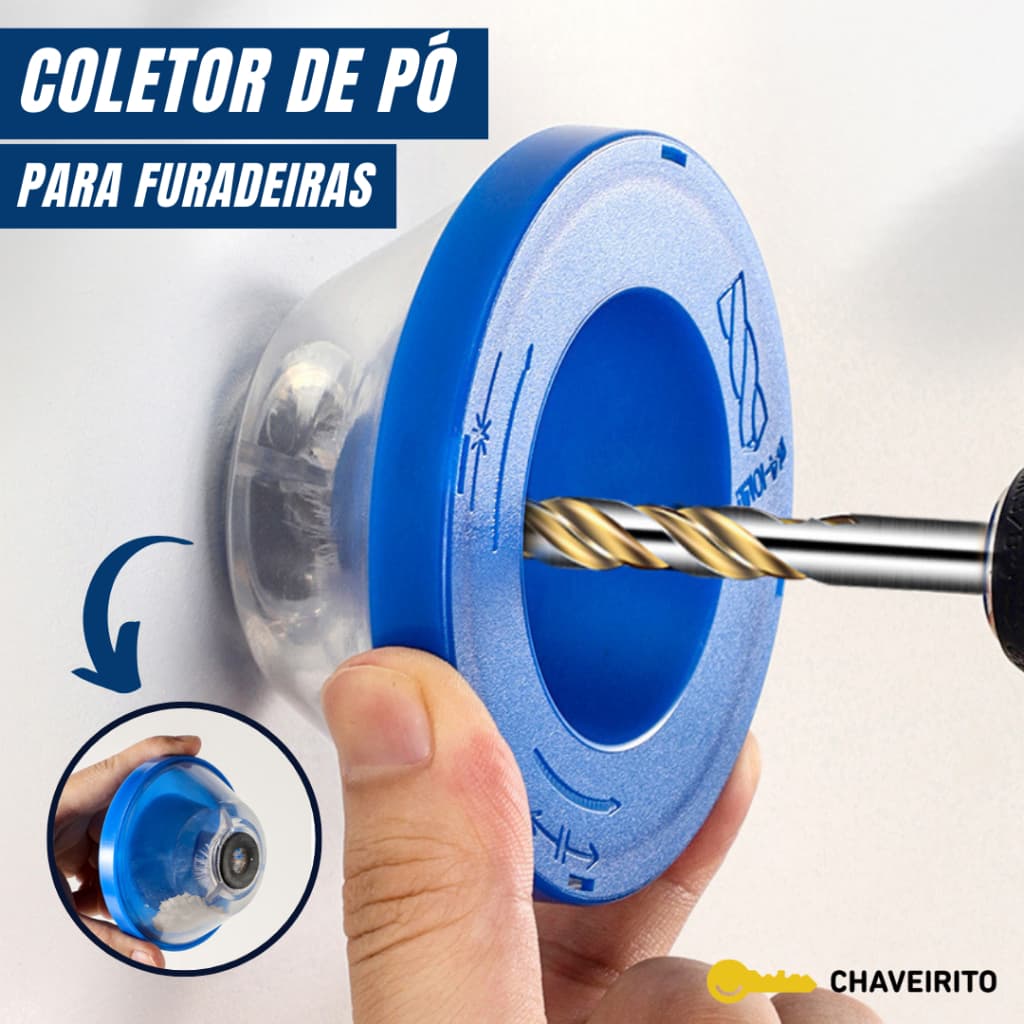 Coletor de Poeira para Furadeira | Acessório para Furar Parede sem Sujeira | Obras e Reforma em Casa