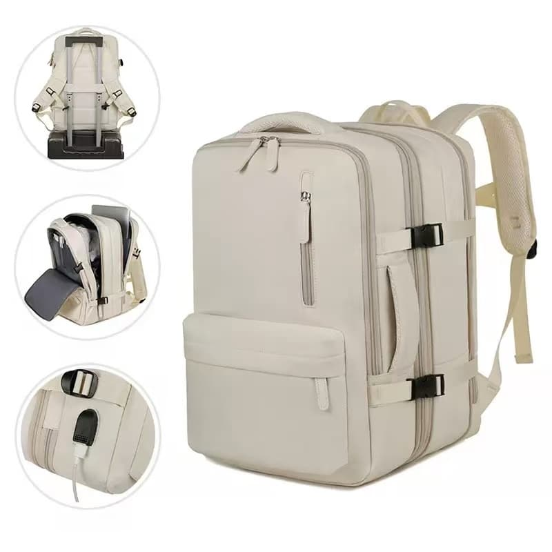 Mochila Viagem Feminina Masculinas Multifuncional Reforçada Impermeável Expansível Mochila Notebook