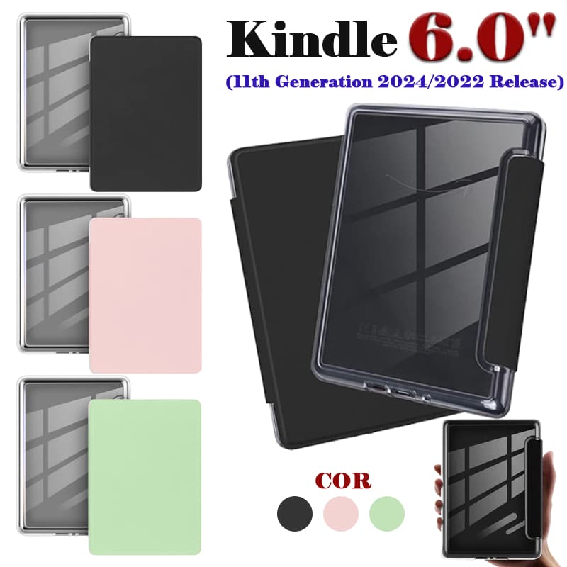 Para Kindle 11ª Geração 2024 2022 C2V2L3 e RS23CV 6" Básico Ebook Capa Acrílica De Alta Qualidade Inteligente Sono Flip