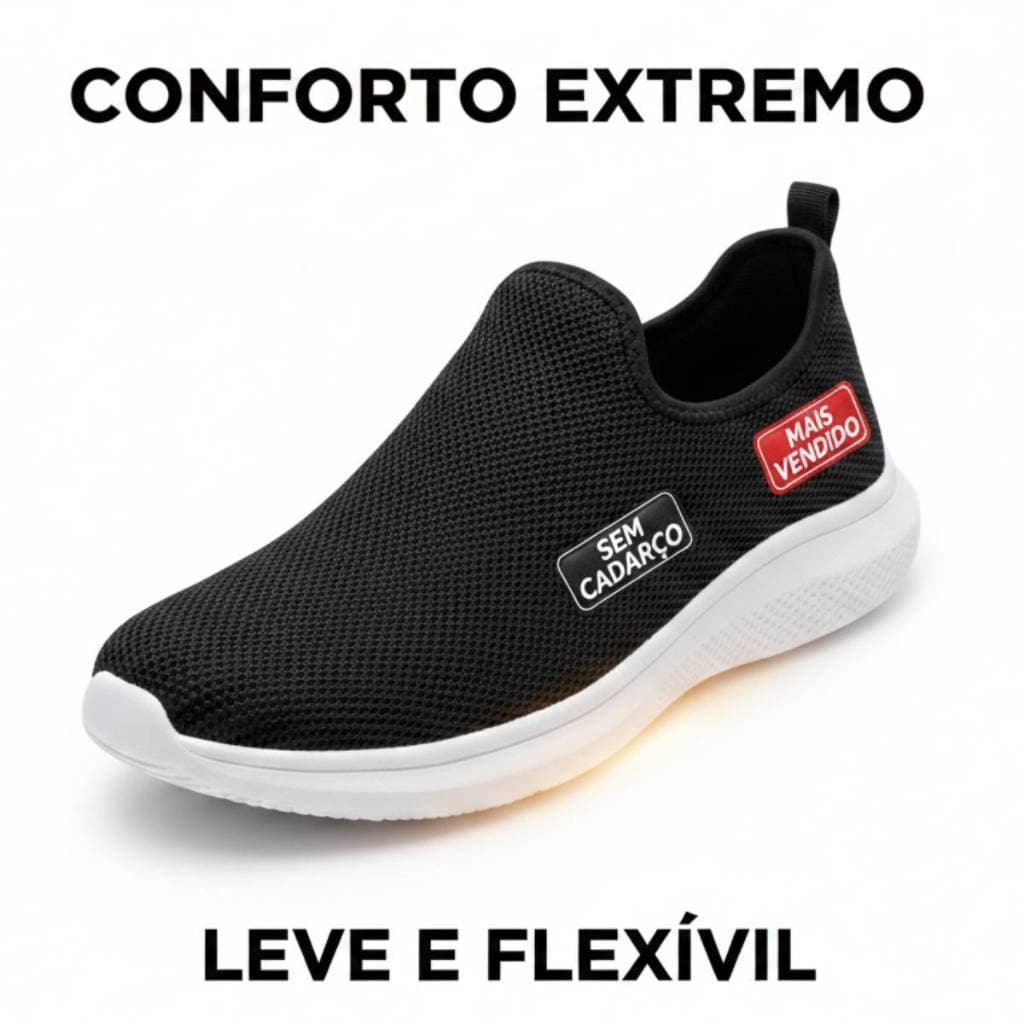 Tênis Meia Feminino Masculino Tênis Feminino Academia Calce Fácil Caminhada Ortopédico Esportivo Casual Unissex