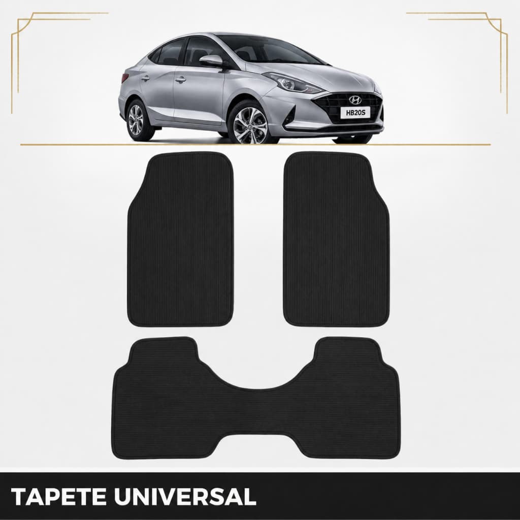 Tapete para Carro Chevrolet/GM (3 Peças) – PVC Universal Premium