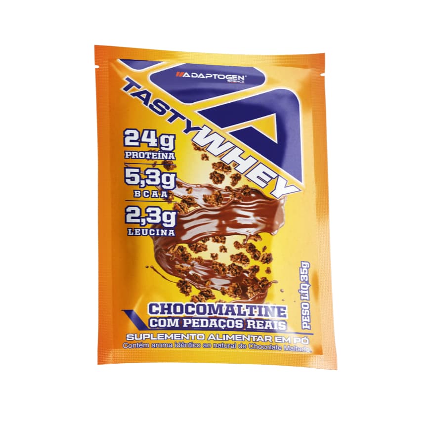 Tasty Whey Adaptogen Dose Única 30g – 24g Proteína - Melhor sabor de Whey do Mercado Whey 3W