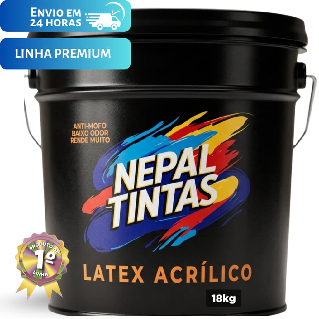 Tinta para Parede NEPAL TINTAS, Tinta Látex Acrílico Pronta para uso, tinta Profissional