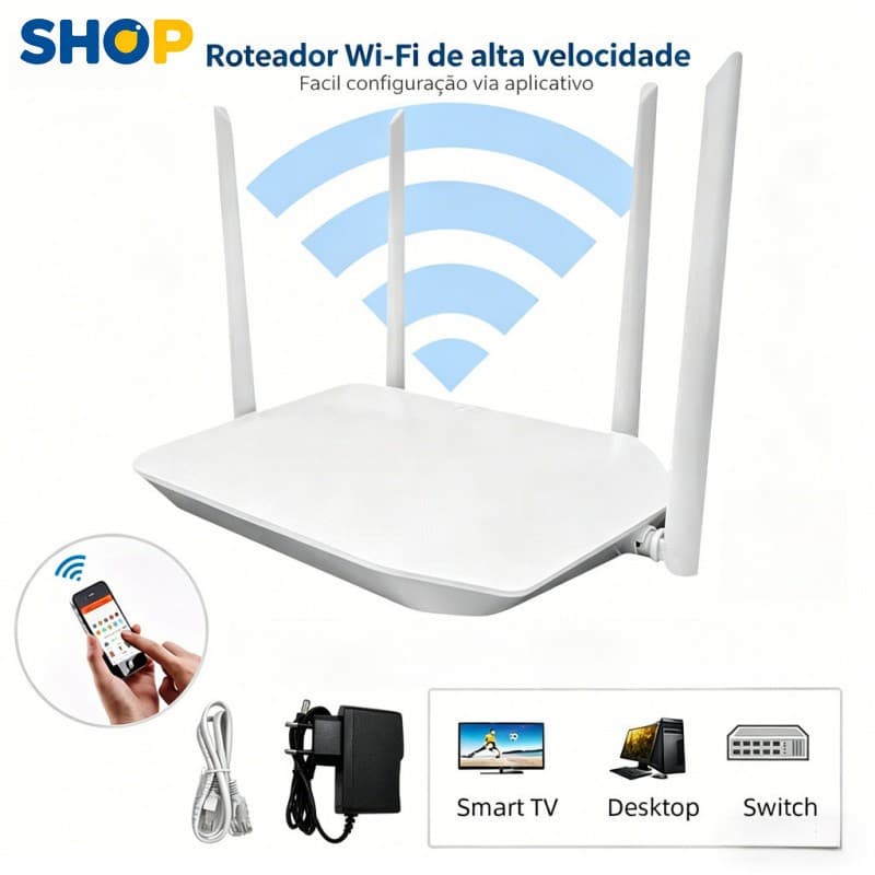 Roteador Sem Fio de Quatro Antenas: A Escolha Ideal para uma Experiência de Rede Ultra-Rápida em Casa G13