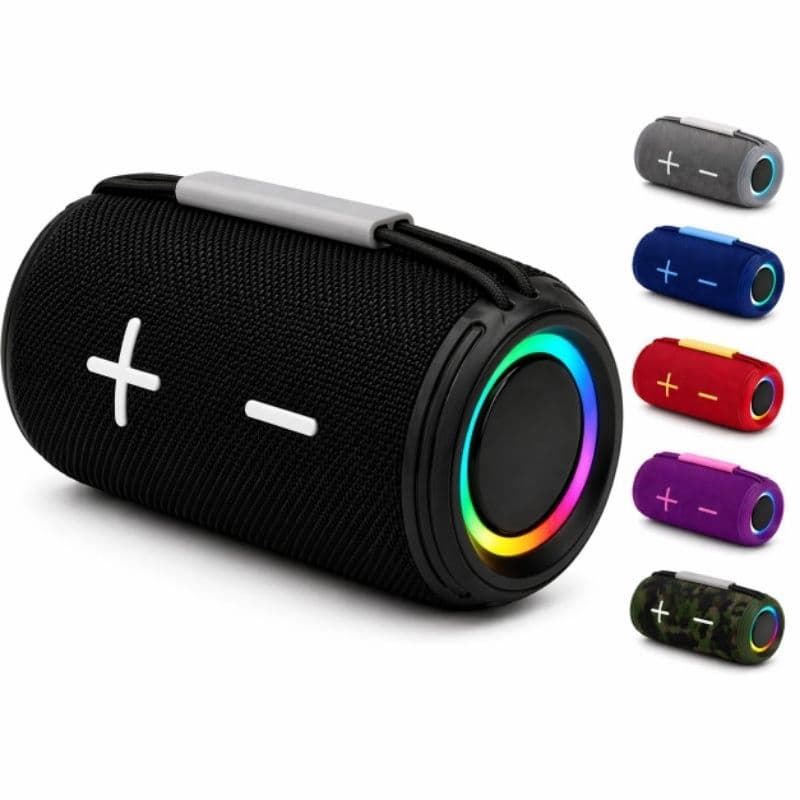 Caixa de Som Bluetooth 50W Potente À Prova D’Água LED RGB Portátil Caixinha de Som Potente