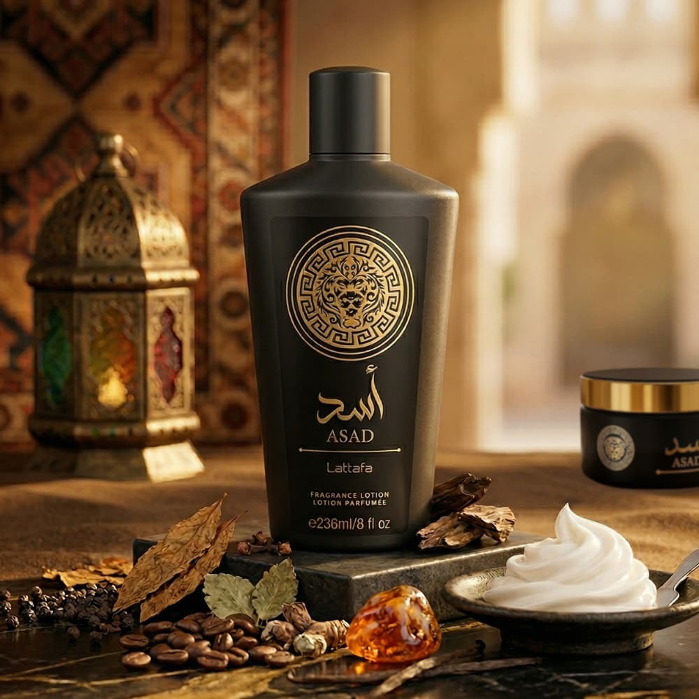 Creme Asad Árabe Lattafa 236ml - Hidratante Muito Cheiroso