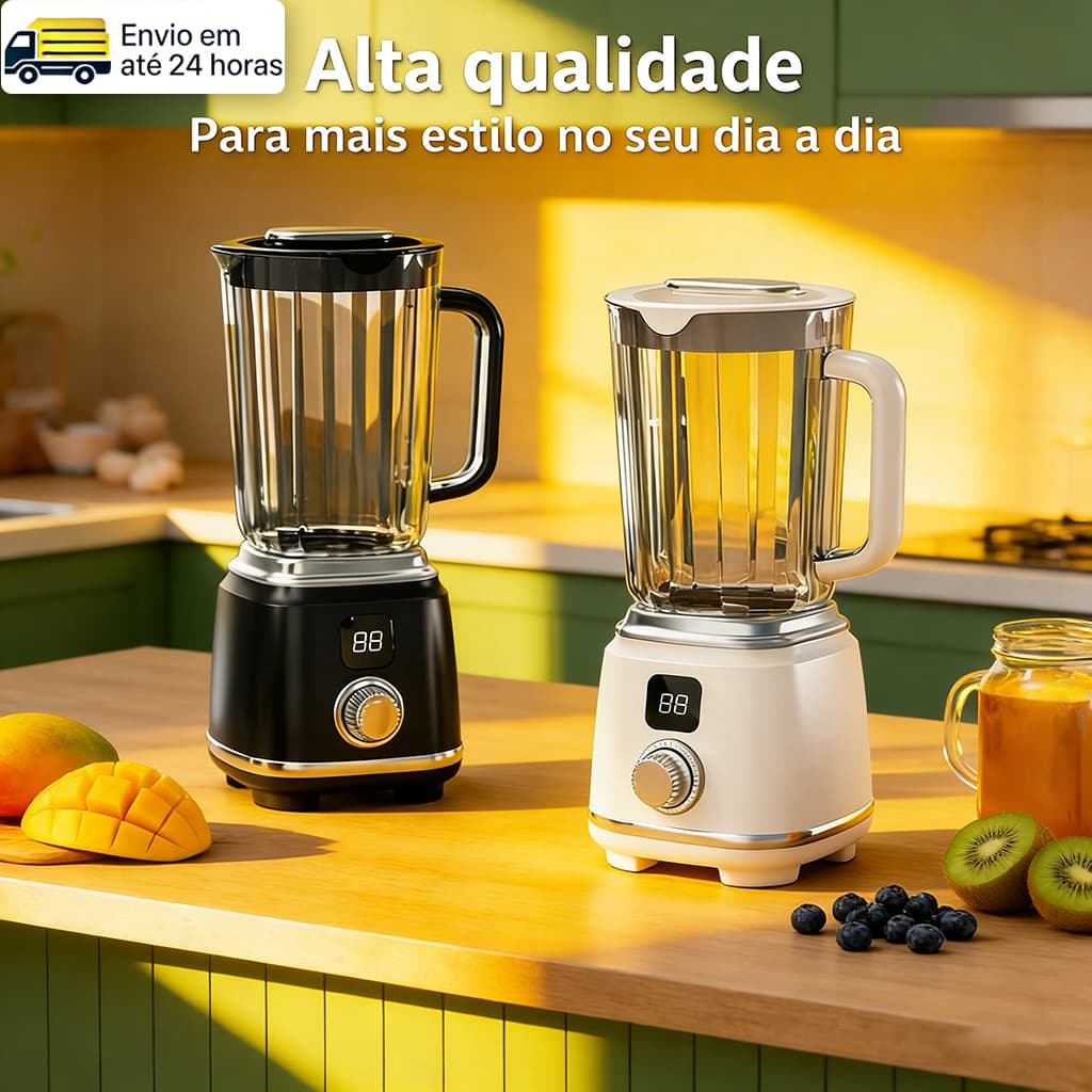 Liquidificador Sem Fio Portátil 600ml Multifuncional 4 Lâminas Para Suco Smoothie Potente Pronta Entrega