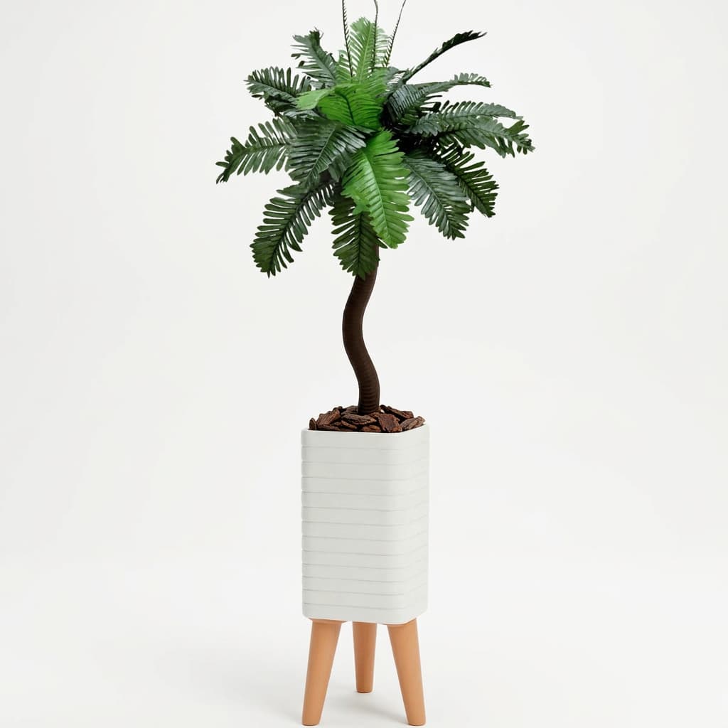 Folhagem Planta Artificial Cheia Com Vaso Decoração Design Moderno Para Sala Completo