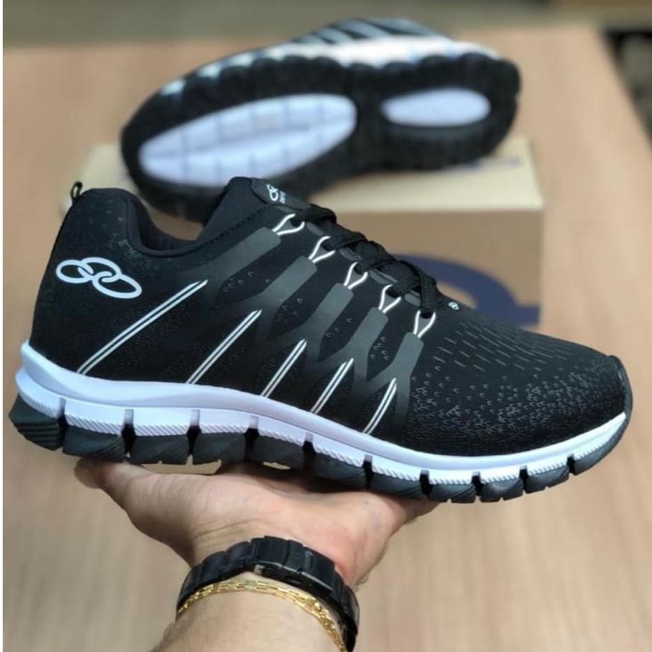 Tênis masculino corrida treino academia caminhada dia a dia mega oferta