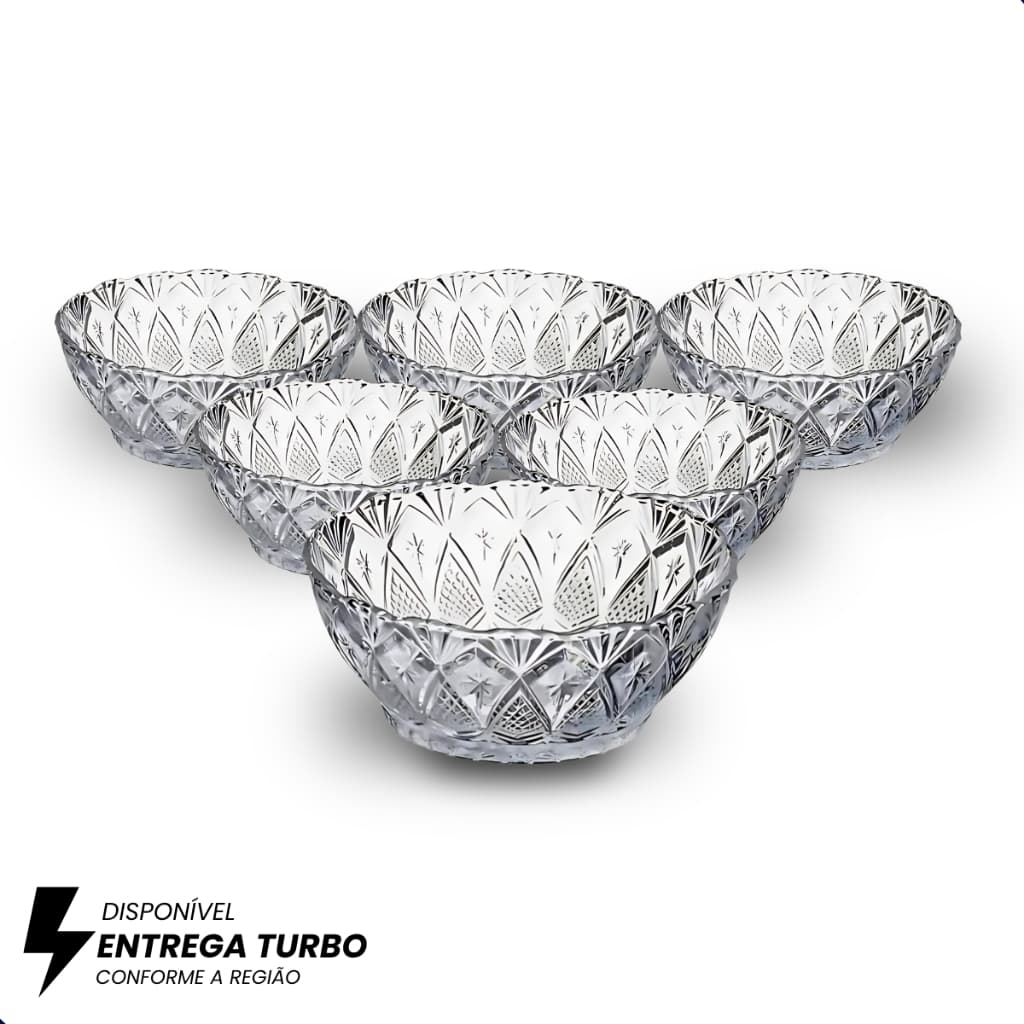 Tigelas de Vidro 150ml – Kit 6 a 24 Peças para Sobremesa, Molhos e Petiscos